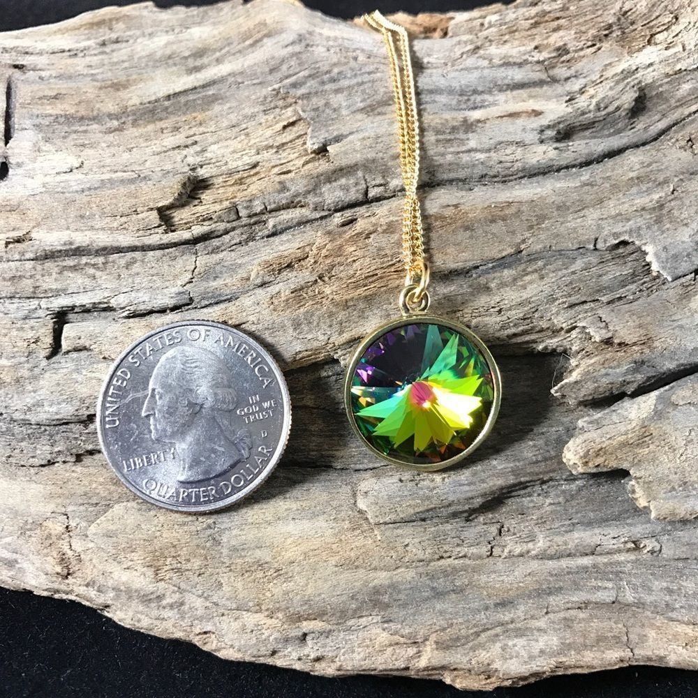 Handcrafted Necklace with Swarovski crystal - Picture 5 of 5
